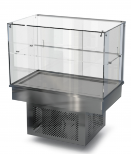 холодильная витрина встраиваемая (стекло) 1000*450*600(1150) для общепит