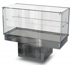 холодильная витрина встраиваемая (стекло) 1500*650*600(1150) для общепит