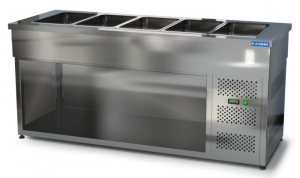 салат бар модульный холодильный (агрегат справа) без борта 1850*700*850 без двери для общепит