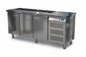 салат-бар охлаждаемый саладетта без борта (боковой агрегат)  1850*600*850 3 двери для общепит