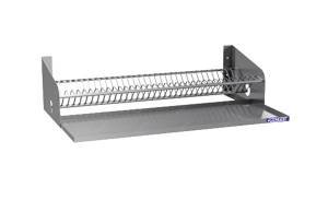 полка настенная (для сушки посуды пп9) 910*310*230 1 уровень. (с лотком) для общепит