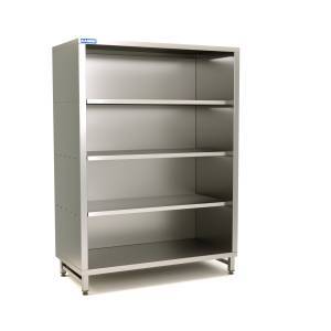 шкаф закрытый  из нержавеющей стали 430 без дверей 1100*500*1800 для общепит