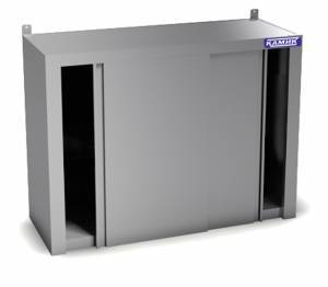 полка-шкаф настенная двери-купе (закрытая из н.с.430) 1400*400*600 для общепит