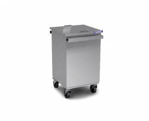 бак на колесах 500*500*700 с крышкой, размер емкости 430*470*545мм. для общепит