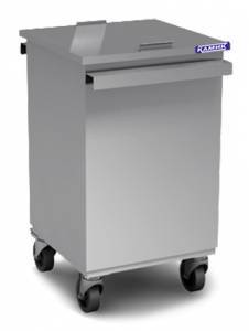 бак на колесах 600*600*850 с крышкой, размер емкости 530*570*675мм. для общепит