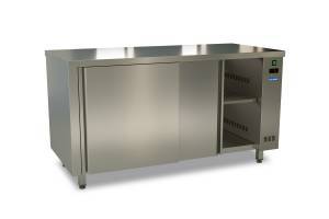 стол тепловой 1200*600*850 борт, 2 двери-купе. aisi 430 для общепит