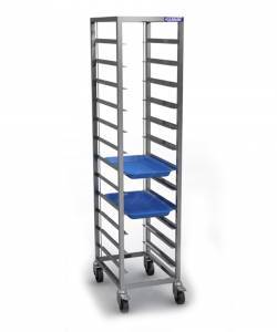 шпилька-тележка для подносов 10 355*460  (на колёсах) 415*480*1550 для общепит