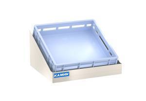 полка настенная (наклонная) 600*480*343 (1 кассета 500*500) для общепит