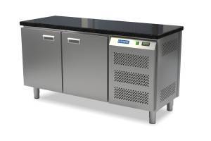 стол холодильный кондитерский (боковой агрегат, столешница гранит) 1550*800*850 2 двери для общепит