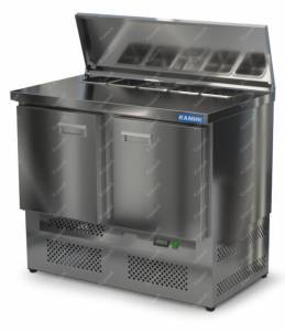 салат-бар без борта (нижний агрегат) 1000*700*850 2 двери для общепит