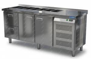 1.  Салат-бар с бортом бок агр 2 ящ 2 дв