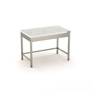 стол кондитерский (столешница гранит 20 мм) (каркас из н.с. aisi 430) 1100*600*850 для общепит