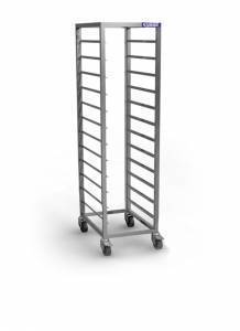 шпилька-тележка для гастроемкостей 12 gn 1/2 (на колёсах) 325*335*1800 для общепит