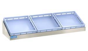 полка настенная (наклонная) 1600*480*343 (3 кассеты 500*500) для общепит