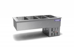 салат бар встраиваемый холодильный (вентилируемое охлаждение) 1405*635*660 для общепит