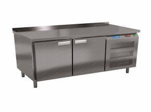стол морозильный под тепловое оборудование (боковой агрегат, с бортом) 1400*700*620  2 двери для общепит