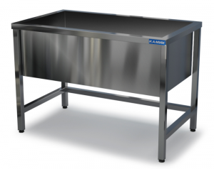 ванна моечная сварная (котломоечная) 1200*700*850 емкость 1100*600*400 aisi 304, фартук для общепит
