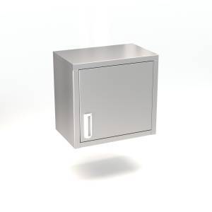 полка-шкаф настенная двери распашные (закрытая из н.с.304) 600*400*600 для общепит