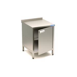 стол сбп закрытый двери распашные (нерж. сталь aisi 304) 700*700*850 для общепит