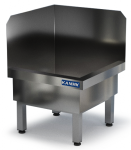 ванна моечная моповая угловая 700*700*500(800) сварная (без смесителя) н.ст. 304-1,5мм. для общепит