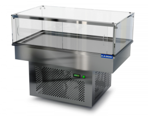 холодильная витрина встраиваемая (стекло) 1300*650*300(850) для общепит