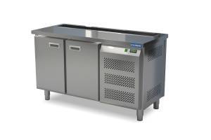стол холодильный барный (боковой агрегат) 1400*700*850 2 двери для общепит