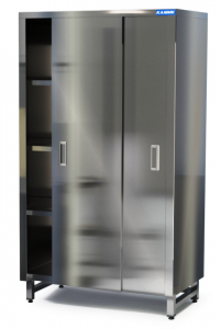 шкаф закрытый для хлеба двери-купе из нержавеющей стали 304  1000*600*1800 для общепит