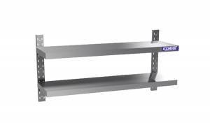 полка настенная переставная 1300*400*600 (2 полки) для общепит