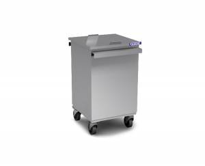 бак на колесах 600*400*850 с крышкой, размер емкости 530*370*675мм. для общепит