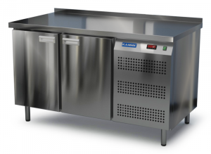 стол охлаждаемый (боковой агрегат, с бортом) 1400*700*850 2 двери для общепит