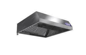 зонт вытяжной пристенный (высота 350мм) 2200*500*350 для общепит