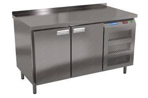 стол морозильный (боковой агрегат, с бортом) 1400*600*850 2 двери для общепит