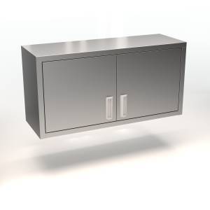 полка-шкаф настенная двери распашные (закрытая из н.с.304) 1100*400*600 для общепит