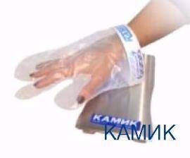 стационарный комплект "чистые руки" нерж. (в комплекте 5 сменных перчаток) для общепит