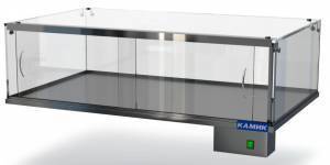 нейтральная витрина встраиваемая (стекло) 1300*650*300(400) для общепит