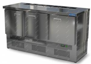 салат-бар с бортом (нижний агрегат) 1500*600*850 3 двери для общепит