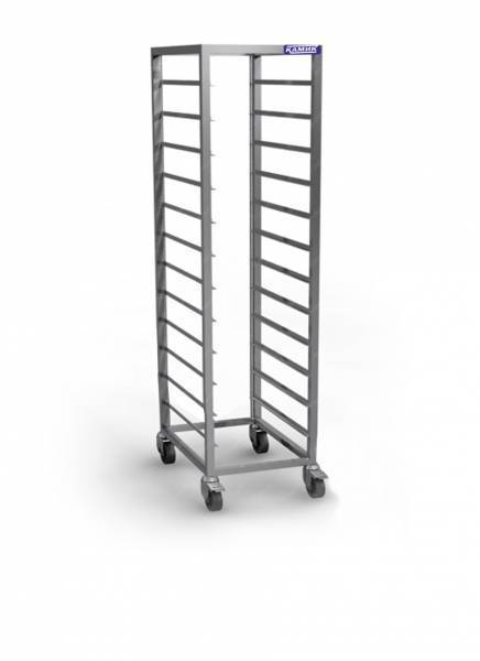 шпилька-тележка для гастроемкостей 15 gn 1/1 (на колёсах) разборная 385*540*1800 для общепит