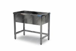 ванна моечная сварная (котломоечная) 1200*600*850 емкость 1100*500*400 aisi 304, без фартука для общепит