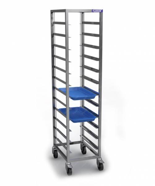 шпилька-тележка для подносов 12 450*350 (на колёсах) разборная 510*360*1850 для общепит