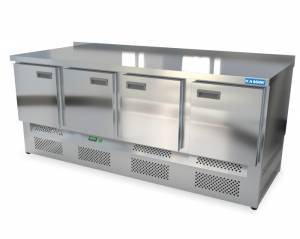 салат-бар холодильный с бортом (нижний агрегат) 2000*800*850 4 двери для общепит