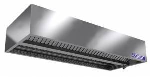 зонт вытяжной центральный коробчатый  (высота 350мм) 2100*3000*350 для общепит