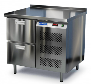 стол охлаждаемый (боковой агрегат, с бортом) 900*700*850 2 ящика для общепит