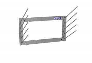 полка для разделочных досок настенная  240*205*293 горизонтальной загрузки 5 уровней для общепит