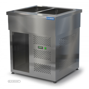 салат бар модульный охлаждаемый (агрегат справа) без борта 750*700*850 без двери для общепит