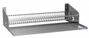 полка настенная (для сушки посуды пп15) 1510*310*230 1 ур. (с лотком) н.с.aisi 430 для общепит