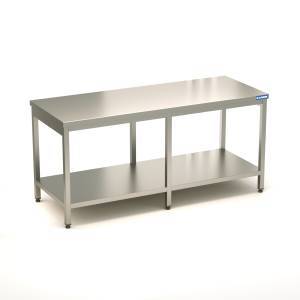стол производственный сп (каркас и столешница из н.с.aisi 430) 1900*700*850 6 опор для общепит