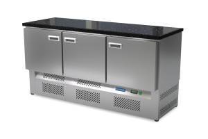 стол морозильный (нижний агрегат, столешница гранит) 1730*800*850 3 двери для общепит