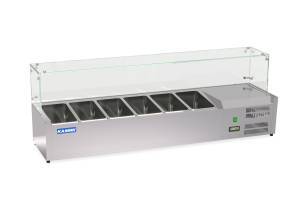 витрина холодильная настольная для топпингов 1000*400*490 под 3gn 1/3 для общепит