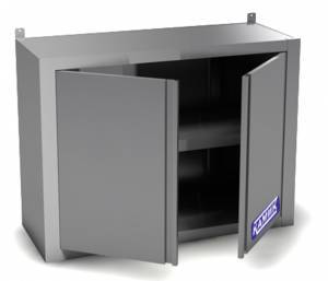 полка-шкаф настенная двери распашные (закрытая из н.с.430) 1000*400*600 для общепит