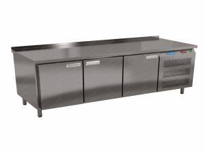 стол морозильный под тепловое оборудование (боковой агрегат, с бортом) 1850*700*620  3 двери для общепит